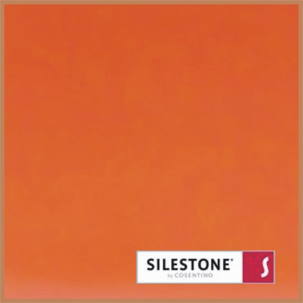 Estante central silestone naranja color