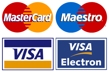 Pagos con tarjeta | Master Card | Maestro | Visa | Visa Electron